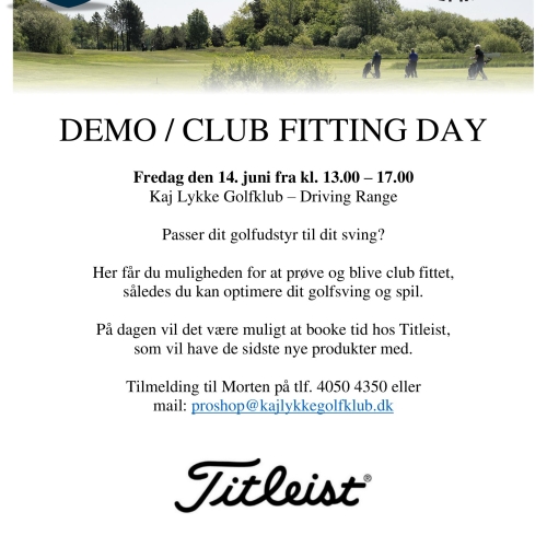 DEMO / CLUB FITTING DAY 